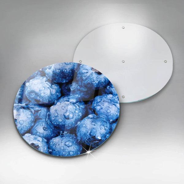 Skärbräda glas unik Saftiga blåbär