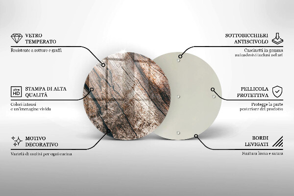 Skärbräda glas unik Trästruktur