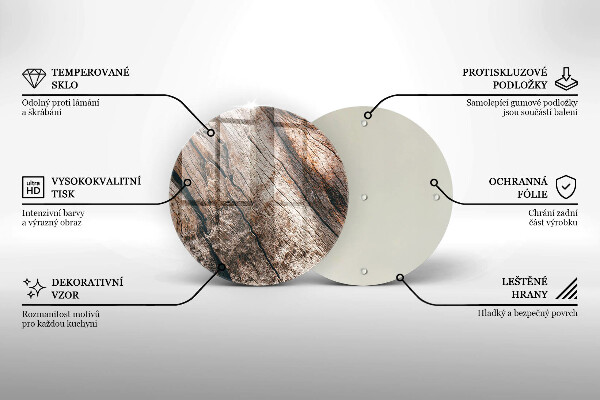 Skärbräda glas unik Trästruktur