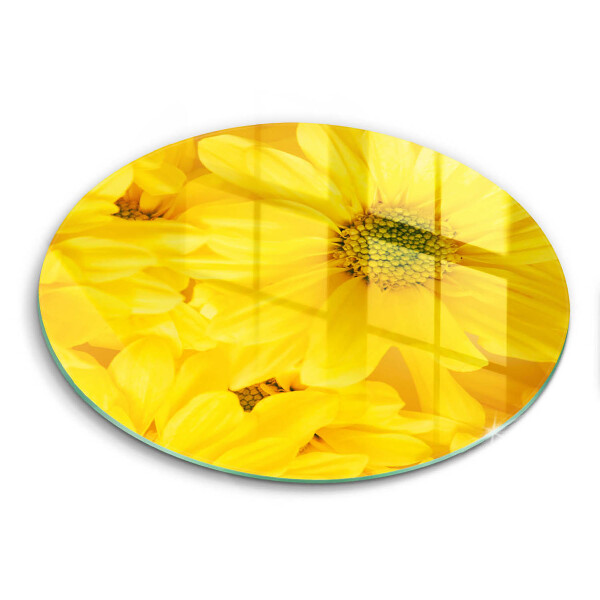 Skärbräda glas unik Blomblad