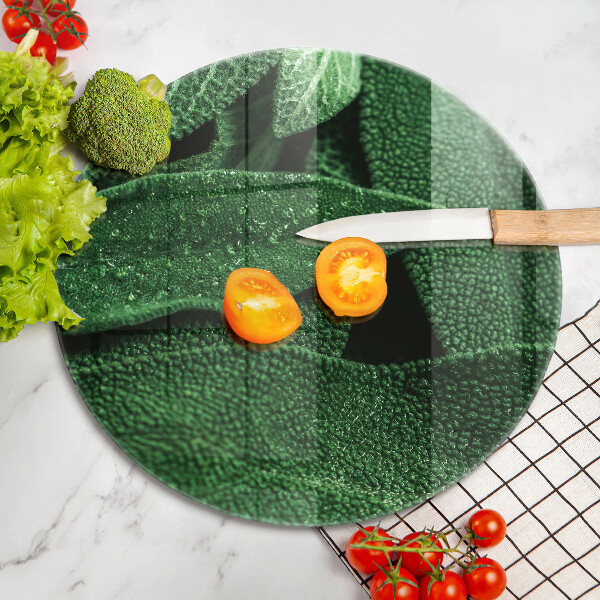 Skärbräda glas unik Växtens blad