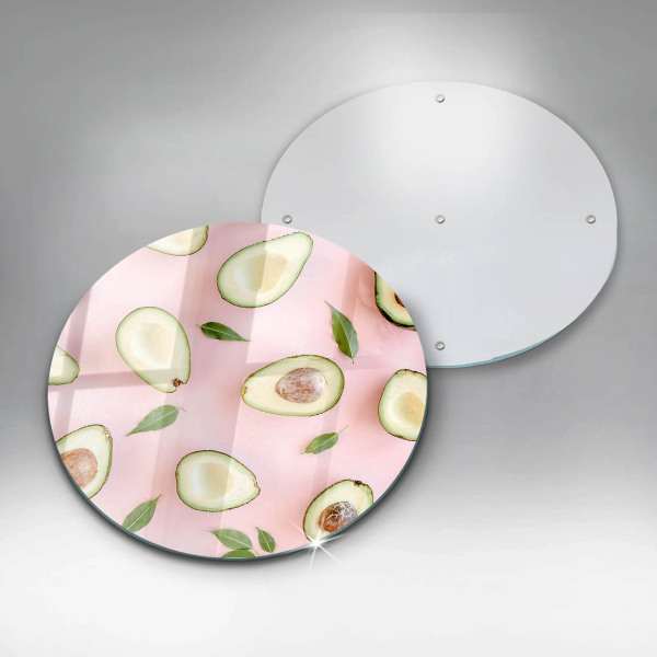 Skärbräda glas unik Avokado mönster