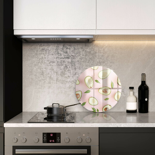 Skärbräda glas unik Avokado mönster