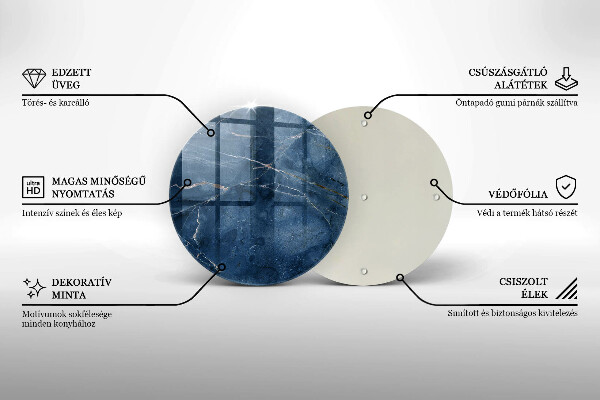 Skärbräda glas unik Marmor sten textur
