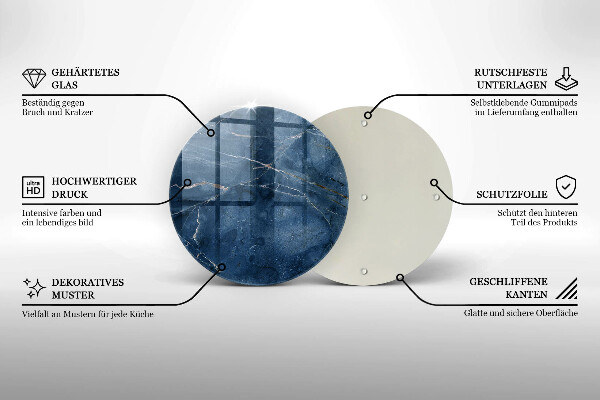 Skärbräda glas unik Marmor sten textur