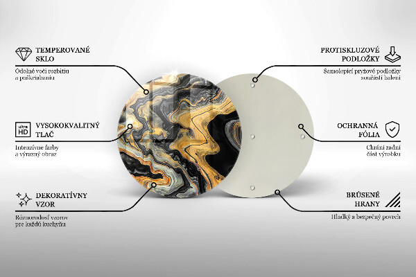 Skärbräda glas unik Abstrakt struktur