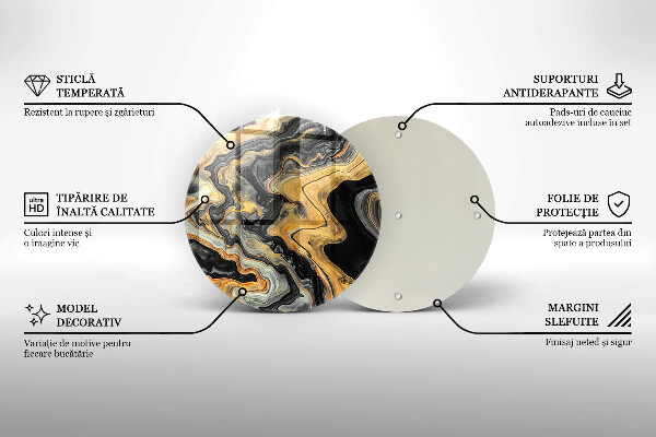 Skärbräda glas unik Abstrakt struktur