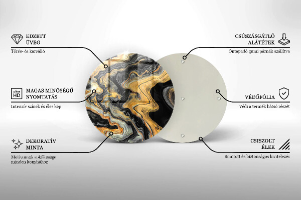 Skärbräda glas unik Abstrakt struktur