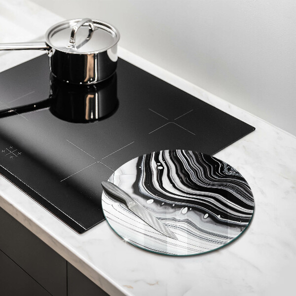 Skärbräda glas unik Bläckabstraktion