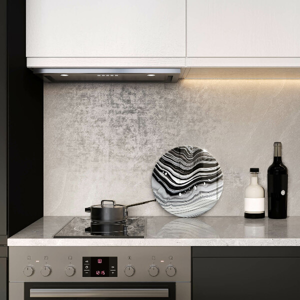 Skärbräda glas unik Bläckabstraktion