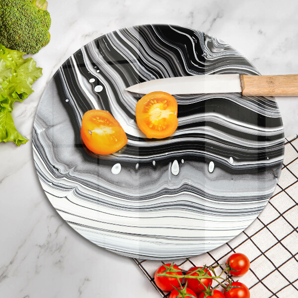 Skärbräda glas unik Bläckabstraktion