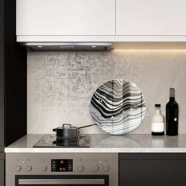 Skärbräda glas unik Bläckabstraktion