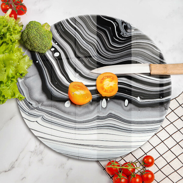 Skärbräda glas unik Bläckabstraktion