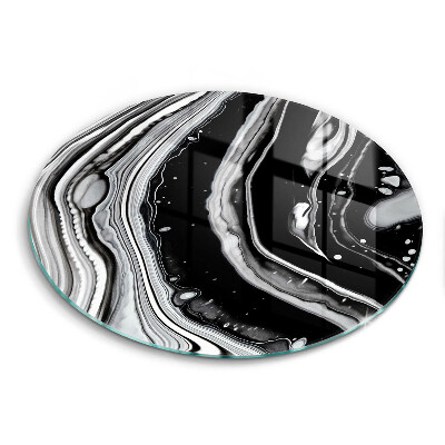 Skärbräda glas unik Bläckabstraktion