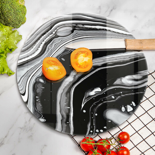 Skärbräda glas unik Bläckabstraktion