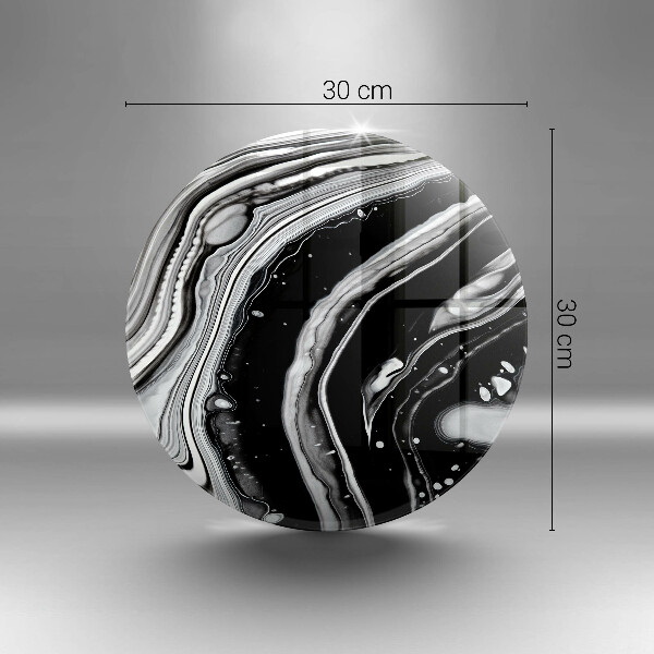 Skärbräda glas unik Bläckabstraktion