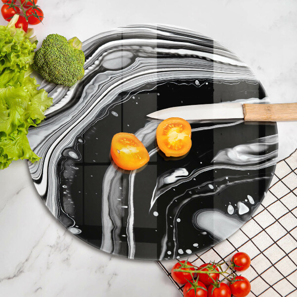 Skärbräda glas unik Bläckabstraktion