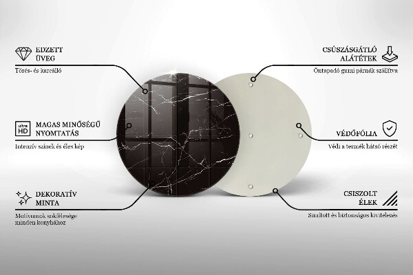 Skärbräda glas unik Marmorplattor