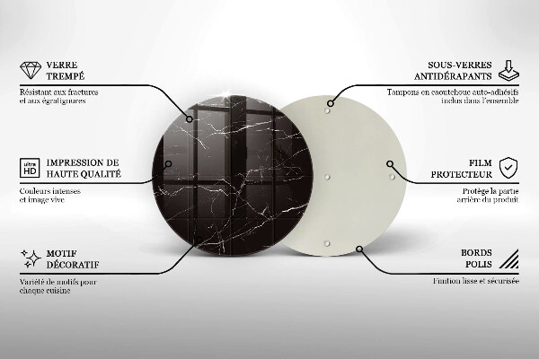 Skärbräda glas unik Marmorplattor