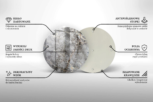 Skärbräda glas unik Sten textur