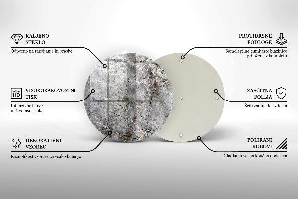 Skärbräda glas unik Sten textur