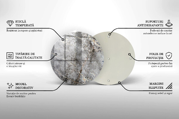 Skärbräda glas unik Sten textur