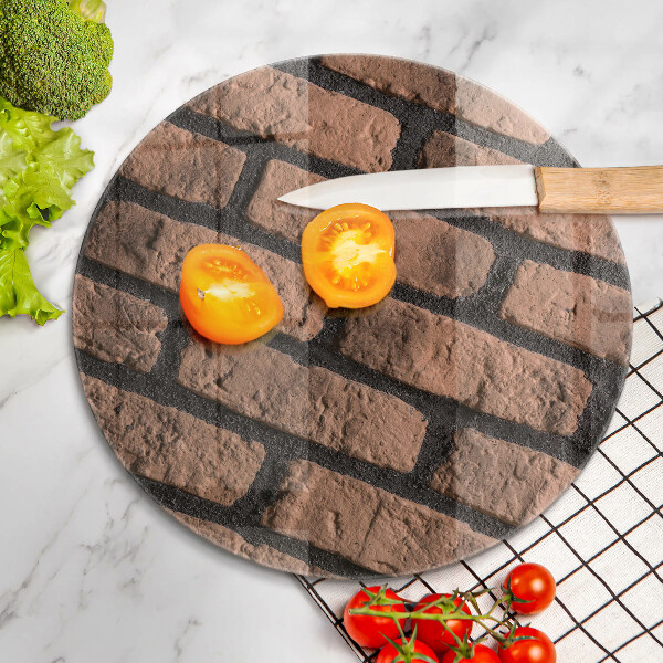 Skärbräda glas unik Tegelvägg