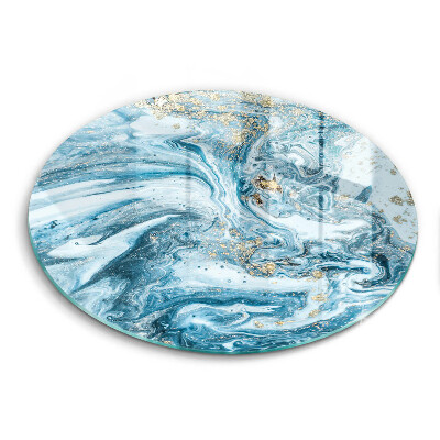 Skärbräda glas unik Struktur med guld