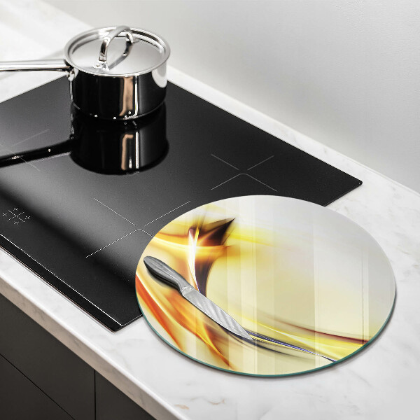 Skärbräda glas unik Abstrakta linjer av ljus