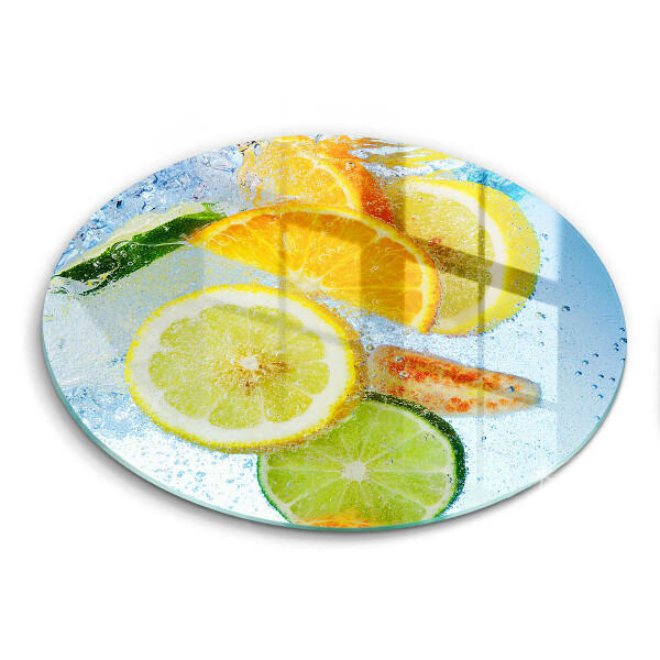 Skärbräda glas unik Saftigt citrusvatten