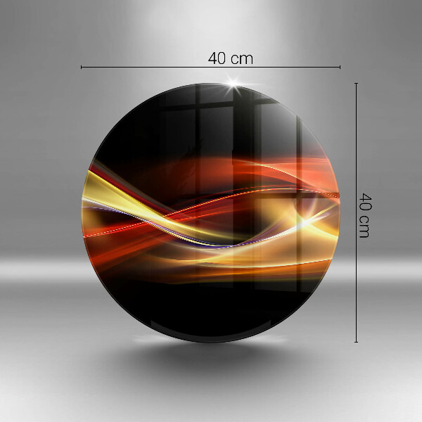 Skärbräda glas unik Abstrakt rök och ljus