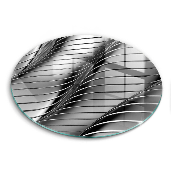 Skärbräda glas unik 3D metallstruktur