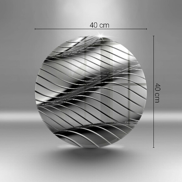 Skärbräda glas unik 3D metallstruktur