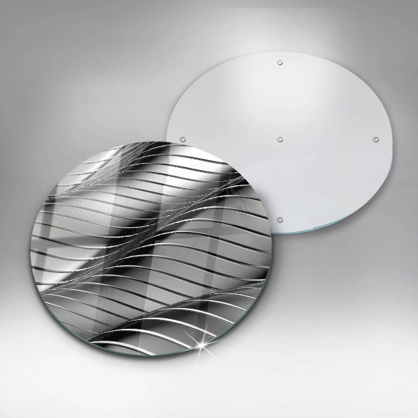 Skärbräda glas unik 3D metallstruktur