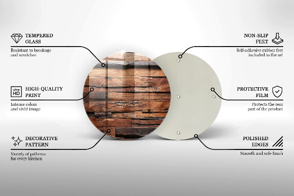 Skärbräda glas unik Dekorativa träskivor
