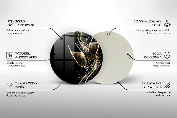 Skärbräda glas unik Glas champagne