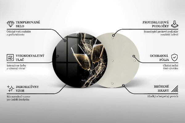 Skärbräda glas unik Glas champagne