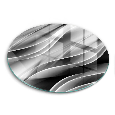 Skärbräda glas unik Abstraktion mjuka linjer