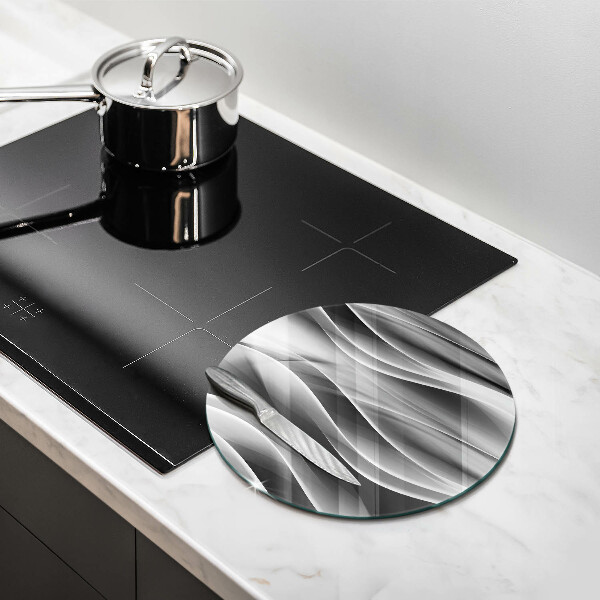 Skärbräda glas unik Abstraktion mjuka linjer