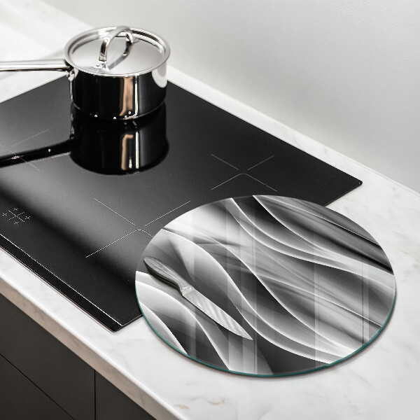 Skärbräda glas unik Abstraktion mjuka linjer