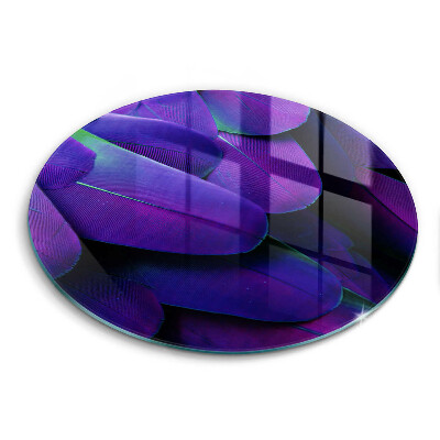 Skärbräda glas unik Neon fjädrar