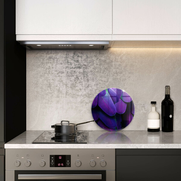 Skärbräda glas unik Neon fjädrar