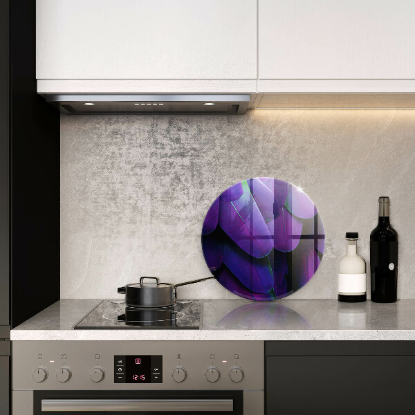 Skärbräda glas unik Neon fjädrar