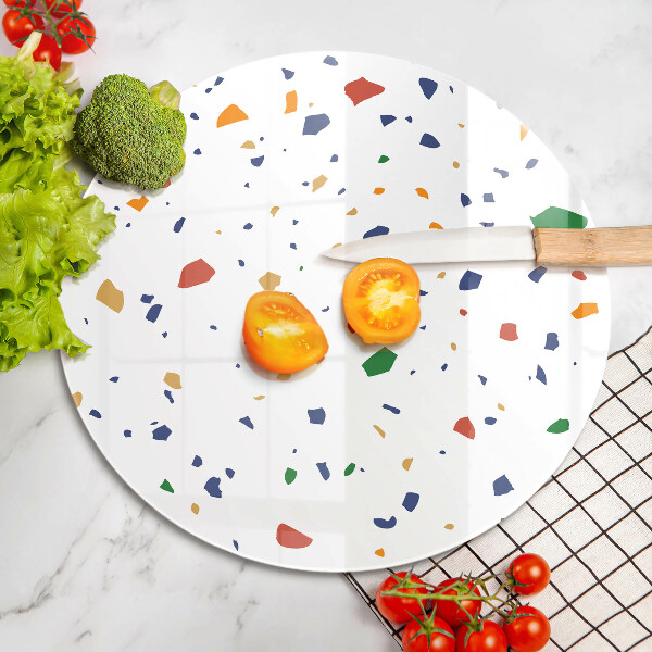 Skärbräda glas unik Färgglatt stengods