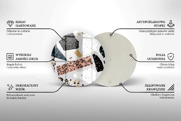 Skärbräda glas unik Stengods
