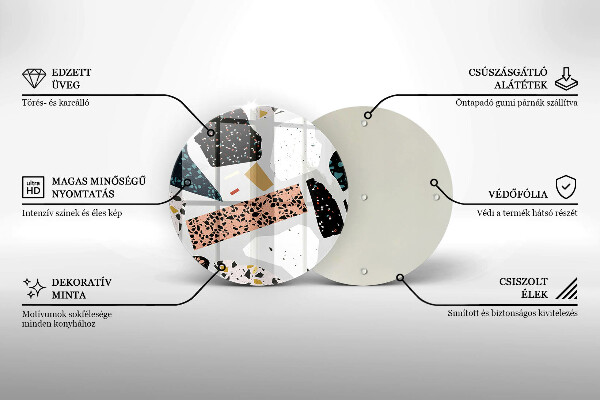 Skärbräda glas unik Stengods