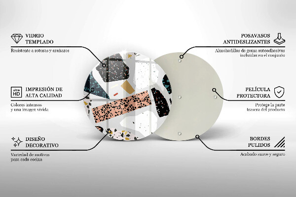 Skärbräda glas unik Stengods