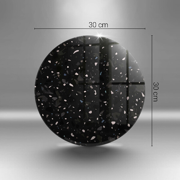 Skärbräda glas unik Mörk stengods