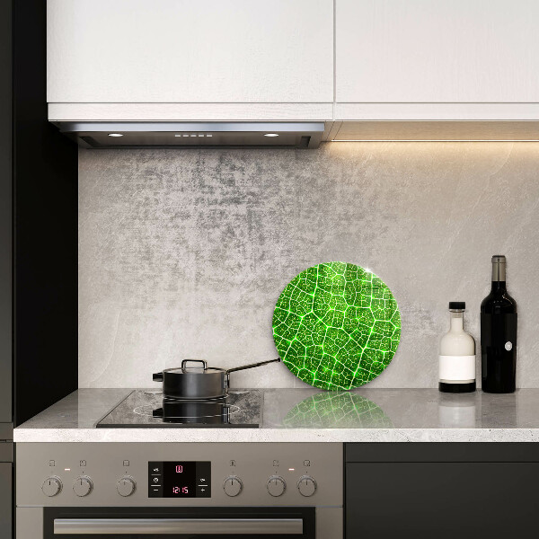 Skärbräda glas unik Bladstruktur