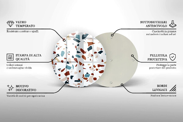 Skärbräda glas unik Dekorativ sten